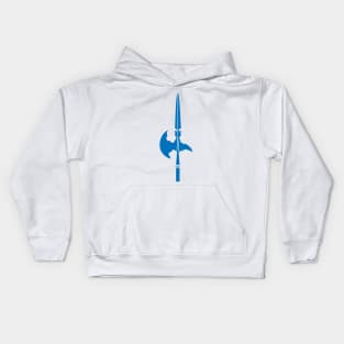 Halberd (blue) Kids Hoodie